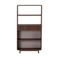 REGAL 1 Schublade, 4 offenen Fächern mit abgerundeten Kanten 34/154/78 cm - Naturfarben, Holzwerkstoff (34/154/29cm) - Calicosy