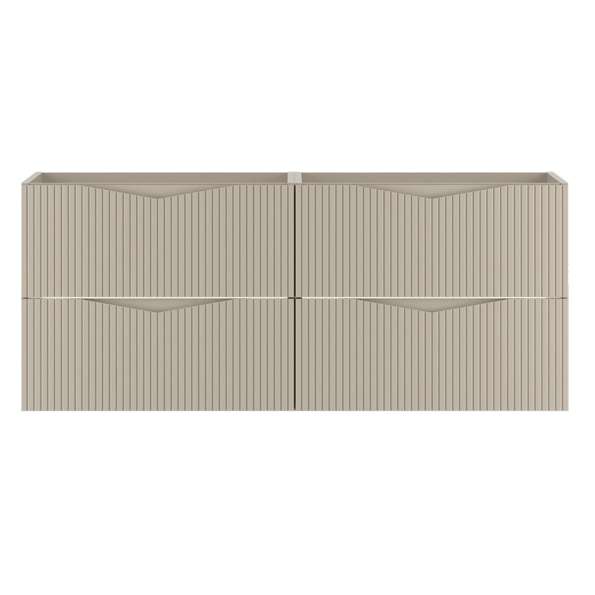 WASCHTISCHUNTERSCHRANK 120cm Tao Kaschmir - Beige, Holzwerkstoff (120/50/46.5cm) - Petits-meubles