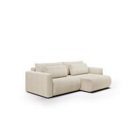ECKSOFA Chaira Mit Schlaffunktion - Beige, Holzwerkstoff/Textil (240/149cm) - Fun Möbel