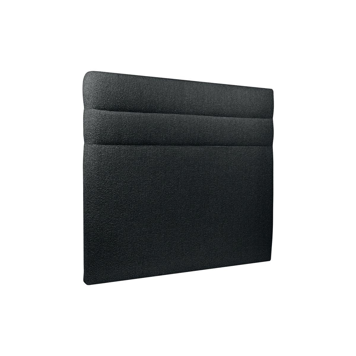 KOPFTEIL Modell Linien – Schwarzer Bouclé-Stoff 135 cm - Beige/Schwarz, Karton/Holz (135/120/10cm) - Sommeil de Plomb