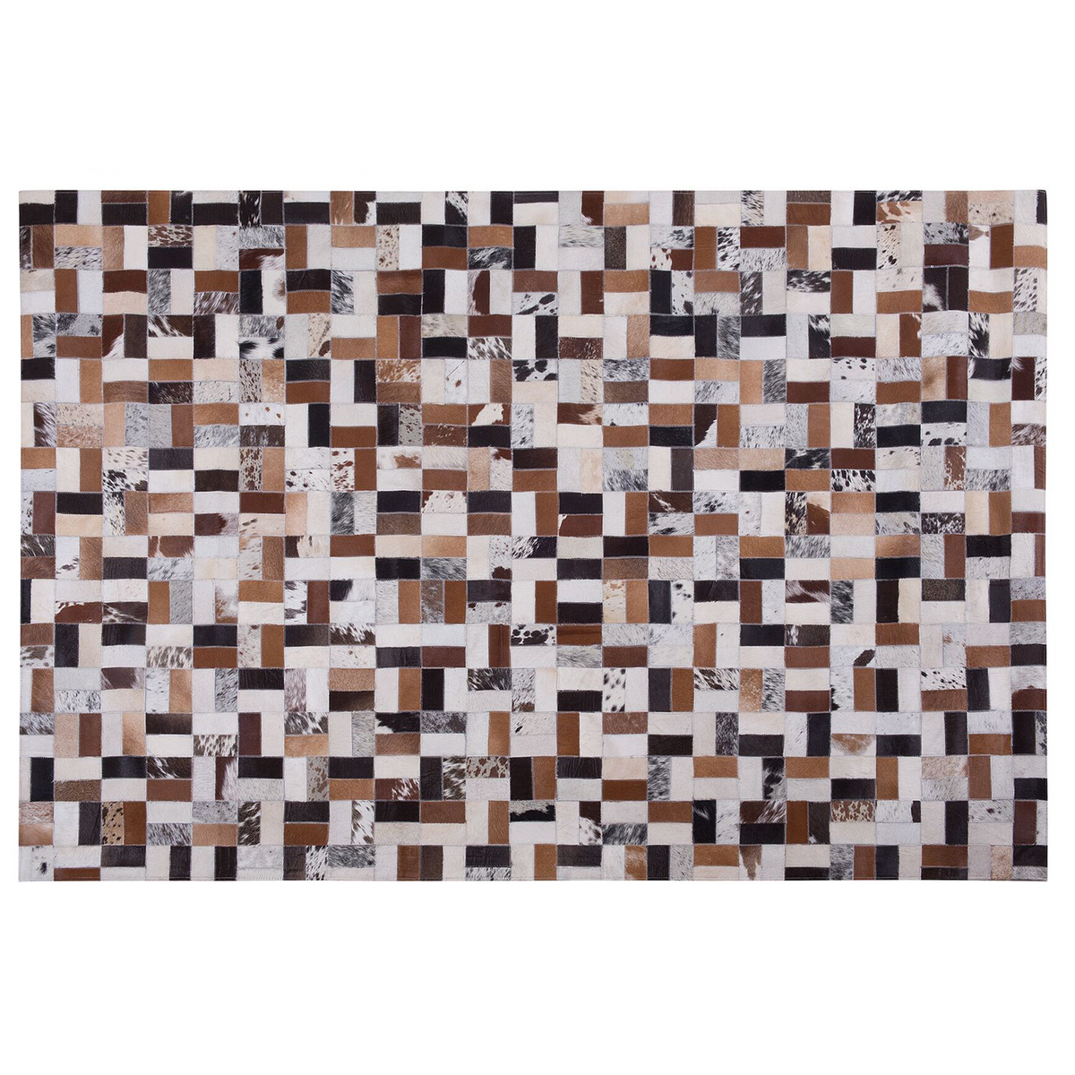 KURZFLOR-TEPPICH Cesme 230/160 cm - Multicolor, Fell (160/230cm) - Beliani