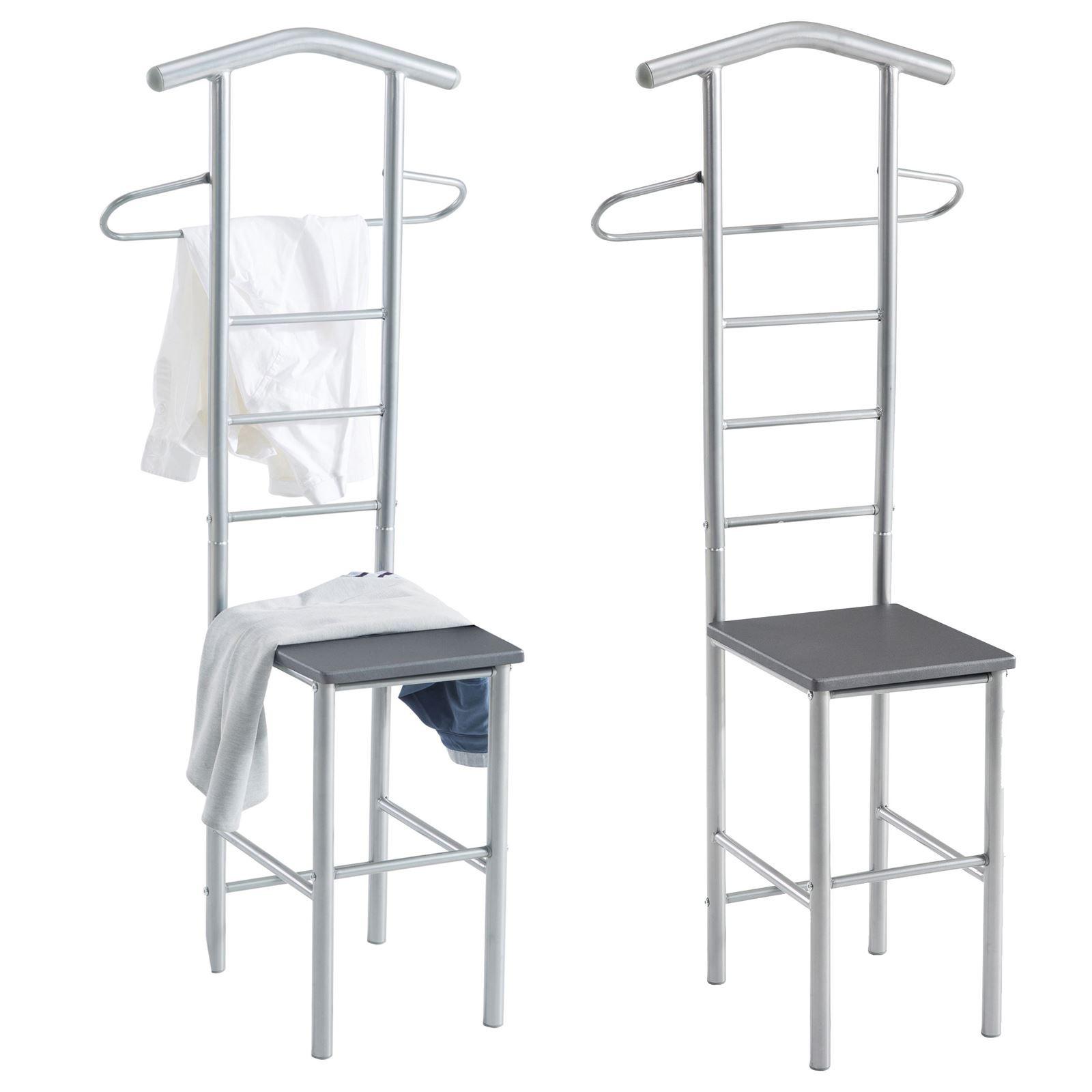 HERRENDIENER JIVO 2er-Set grau - Grau, Metall (53/121/47cm) - CARO-Möbel