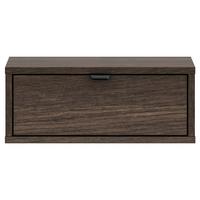 NACHTTISCH HEGGERS Eiche Dunin 45 cm - Dunkelbraun/Goldfarben, Holzwerkstoff/Metall (45/18/33cm) - Selsey