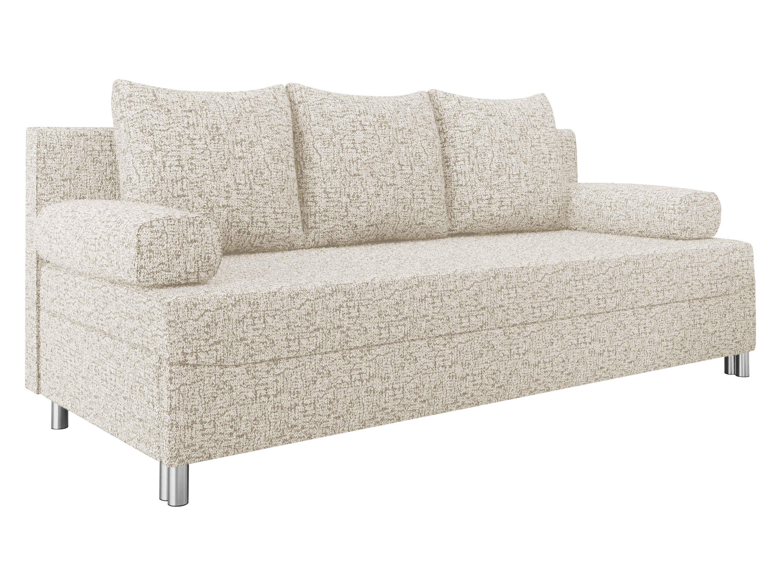 SCHLAFSOFA Dover - Chromfarben/Beige, Holz/Kunststoff (192/86/80cm) - MIRJAN24