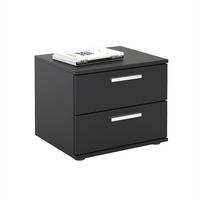 NACHTTISCH MAXIMA - Schwarz, Holzwerkstoff (45/37/38cm) - CARO-Möbel