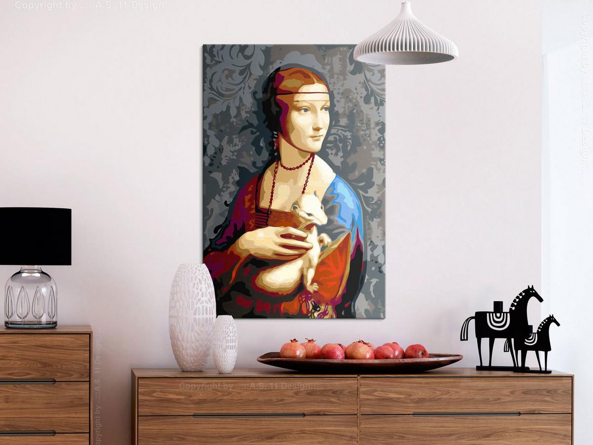 MALEN NACH ZAHLEN 40/50 cm - Multicolor, Textil (1.4/50cm) - KUNSTLOFT