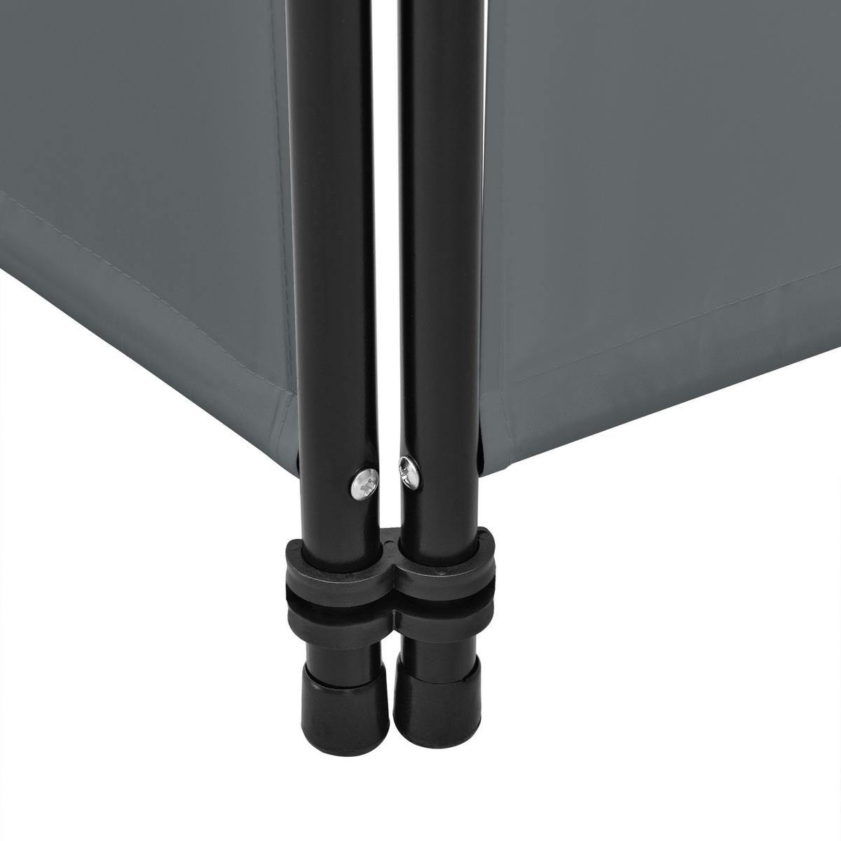 SICHTSCHUTZ Huesca - Dunkelgrau, Textil/Metall (300/2cm) - [en.casa]