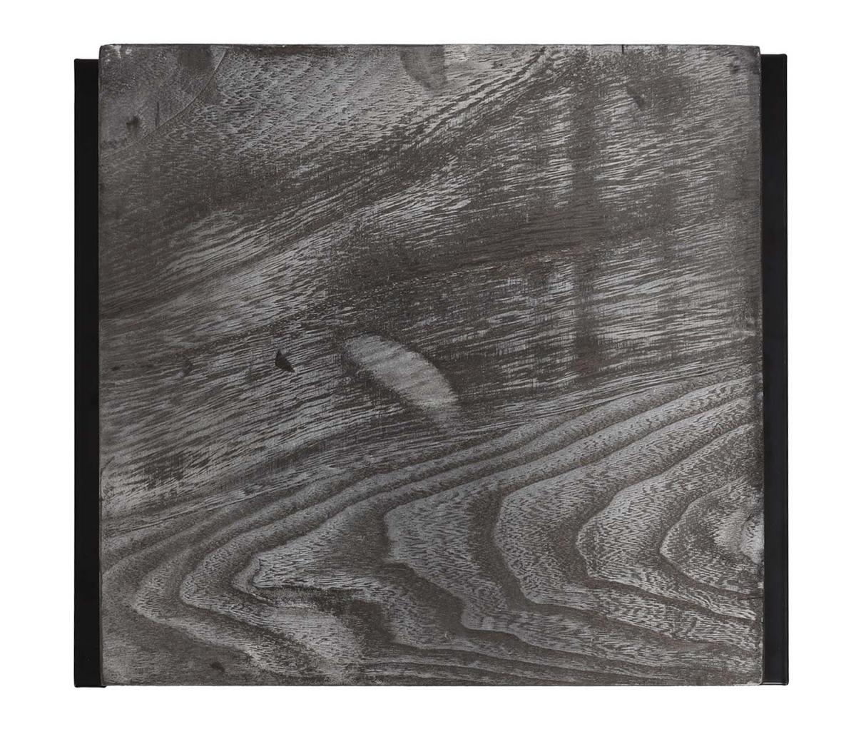 BLUMENTISCH quadratisch Grau - Grau, Holzwerkstoff (32/30/61cm) - MCW