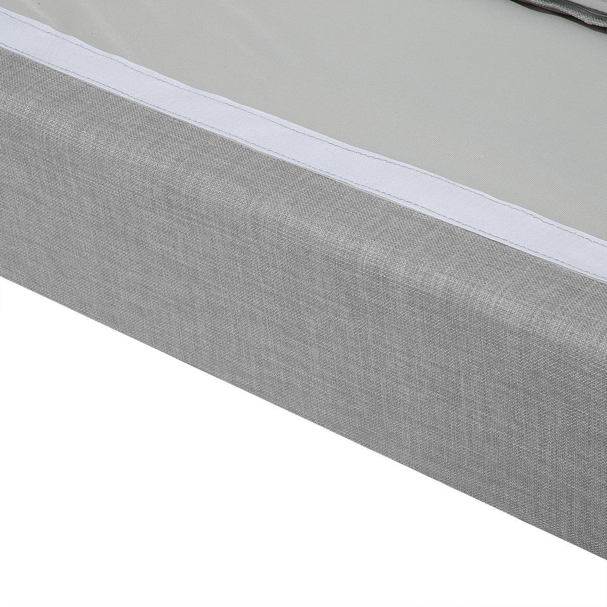 ECKSOFA Polsterbezug Hellgrau Elvenes - Hellgrau, Textil (206/140cm) - Beliani