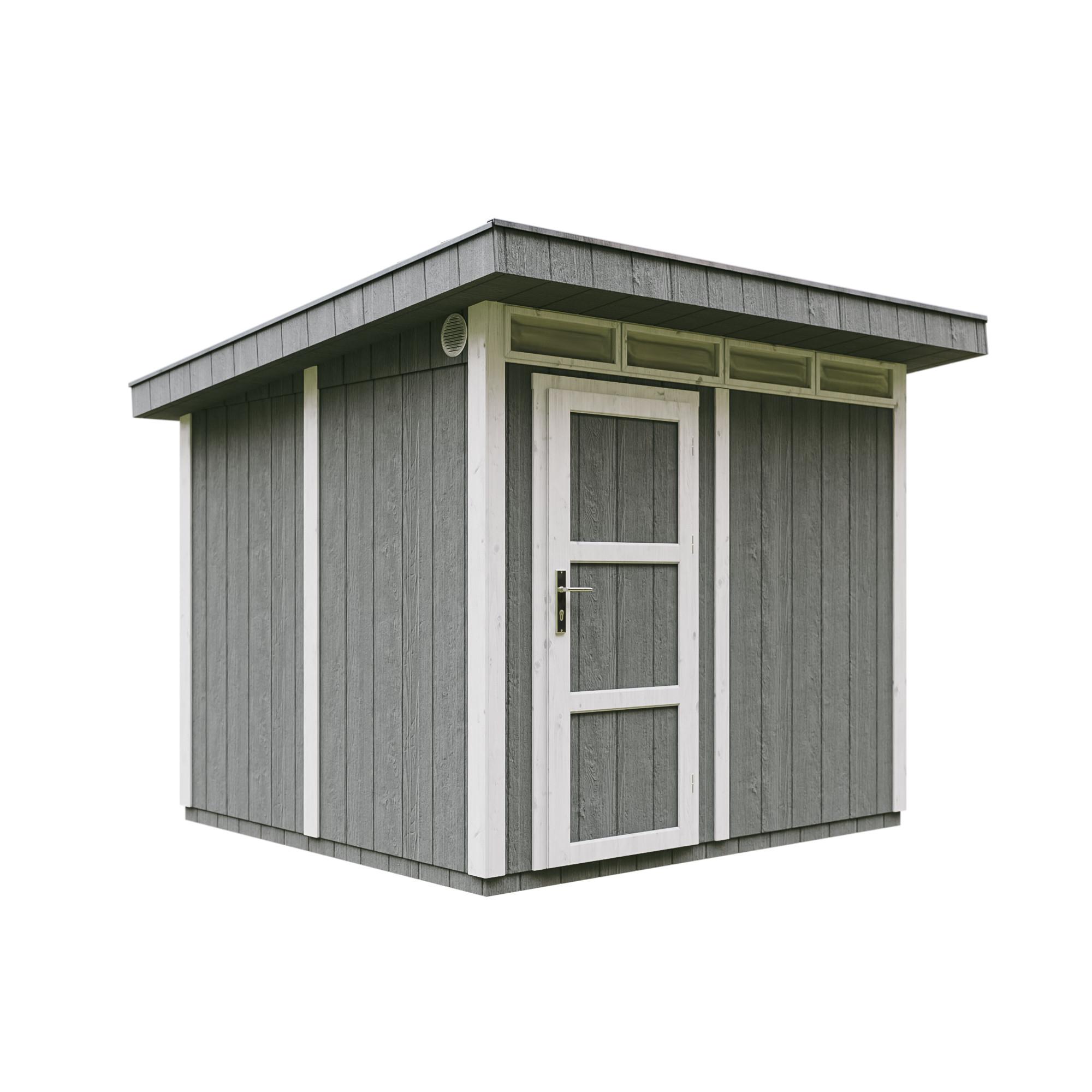 HOLZ-GARTENHAUS basis LP SmartSide 5,9m² mit B279xL293xH239 cm - M903 - CAVERN STEEL - Dunkelgrau, Holz (294/237/279cm) - Timbela
