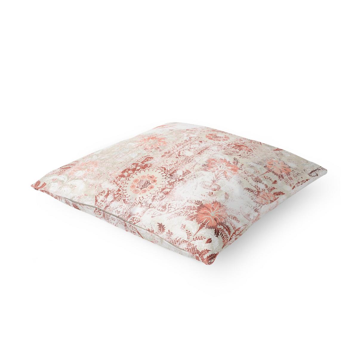 DEKOKISSEN Antike Shabby Barocktapete II 40/40 cm - Rot, Textil (40/40/10cm) - Bilderwelten