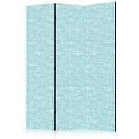 PARAVENT Beidseitig Bedruckter 3-tlg 135x172 cm Kleinflugzeuge - Blau, Holz/Textil (135/172/3cm) - Muralo