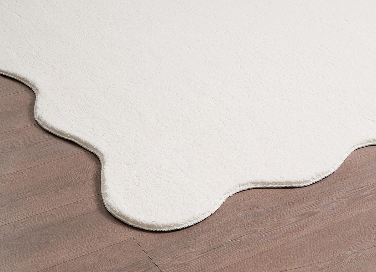 HOCHFLORTEPPICH Antirutsch Uni TIRSO Polyester Creme 160 x 220 cm - Beige, Textil (160/220cm) - KADIMA DESIGN