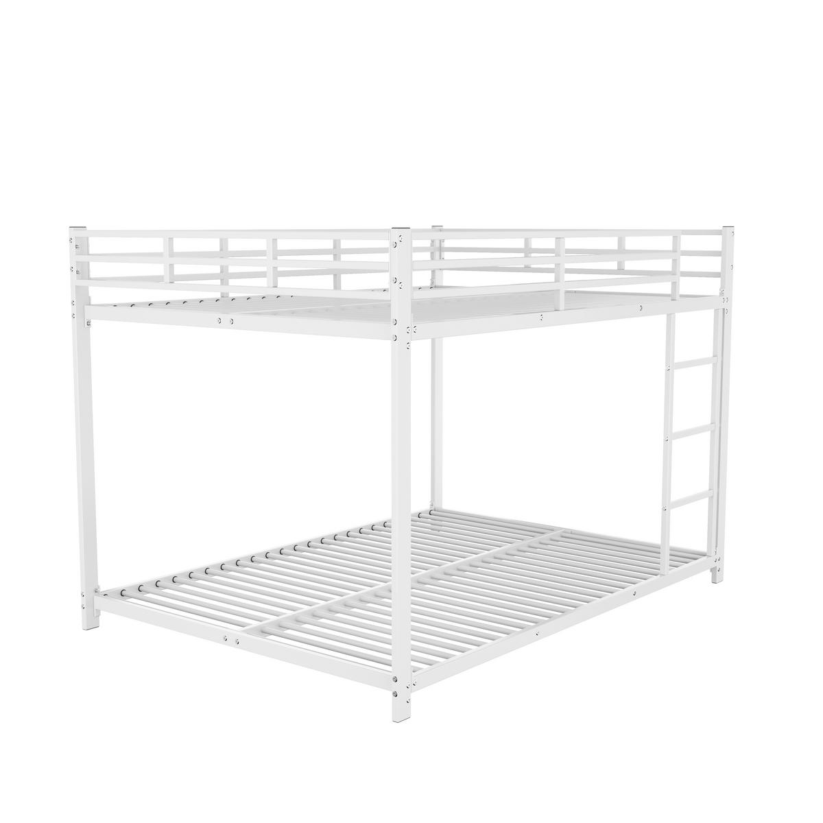 ETAGENBETT metall 140x200 kinderbett weiß - Weiß, Metall (140/200cm) - Urban Meuble