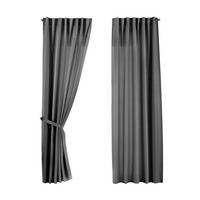 SCHLAUFENGARDINE 2ER SET »Jena« HxB 145x140 cm Grau - Grau, Textil (140/145cm) - Gardinenbox