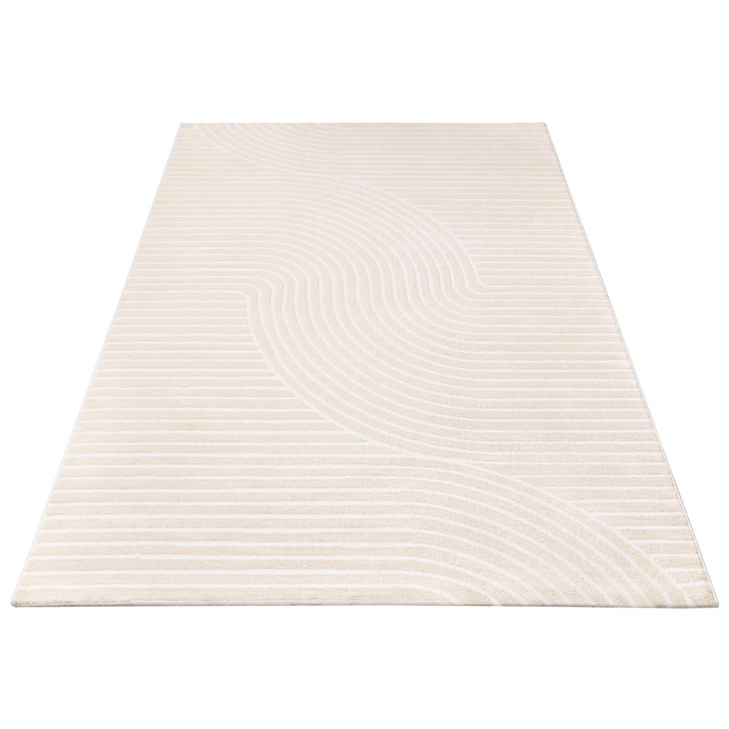 KURZFLORTEPPICH, einfarbig, Florhöhe 9 mm, Creme, 120 x 170 cm - Creme, Textil (170/120cm) - KADIMA DESIGN