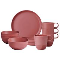 FRÜHSTÜCKS-SET Silueta Vivid Mauve 12-tlg. - Rot/Rosa, Kunststoff (2/2/2cm) - Mepal