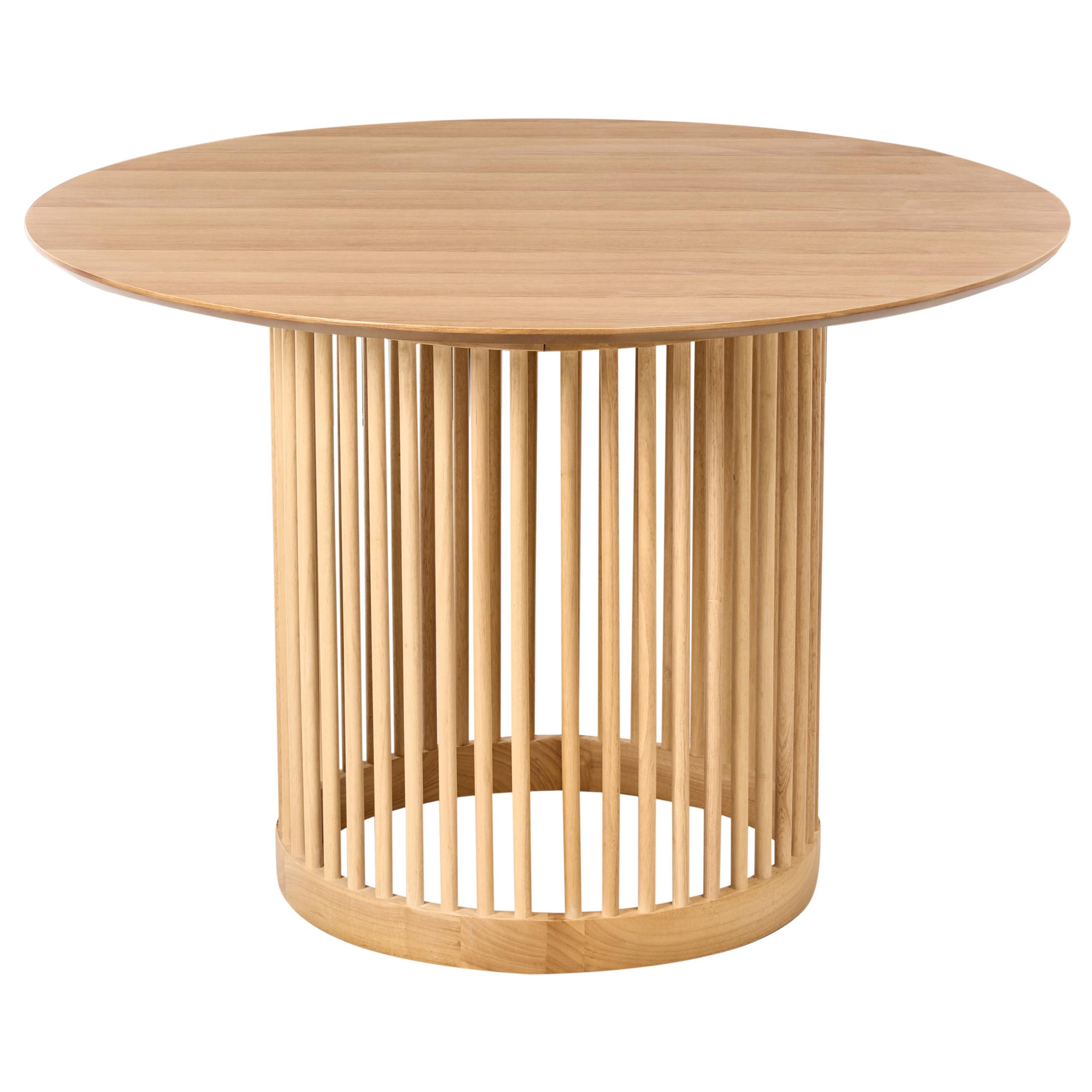 ESSTISCH Helle Eiche 110/110 cm Boyle - Hellbraun, Holzwerkstoff (110/110/75cm) - Beliani