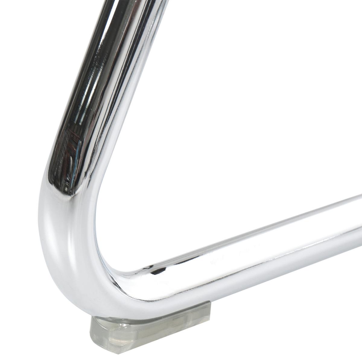 ESSZIMMERSTUHL 2er Set Transparent Oshkosh - Transparent/Silberfarben, Kunststoff (47/63/50cm) - Beliani
