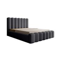 POLSTERBETT Macon Stoff Euphoria - Anthrazit, Holzwerkstoff/Textil (140/200cm) - Fun Möbel