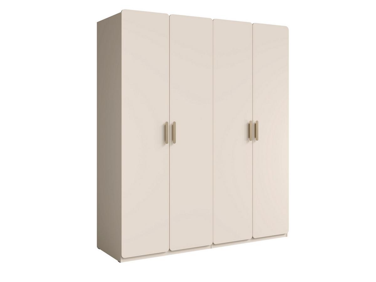 DREHTÜRENSCHRANK LOKIRN 179/210/58,1cm 4-türig Sandbeige - Sandfarben, Holzwerkstoff (179/210/58.1cm) - MASSENO