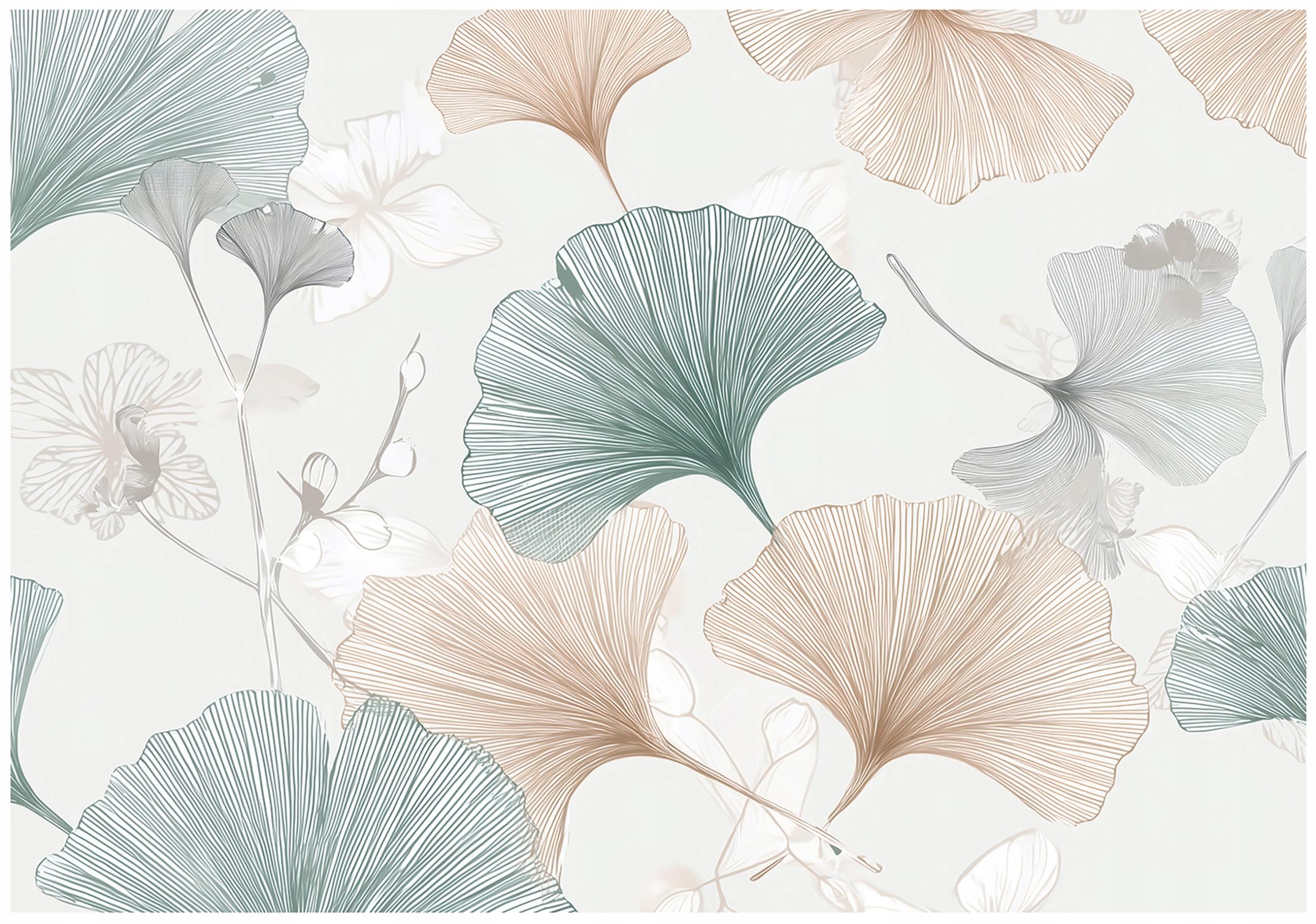 FOTOTAPETE Blume Abstrakt Beige 250x175 cm - Multicolor, Papier (250/175cm) - Wallarena