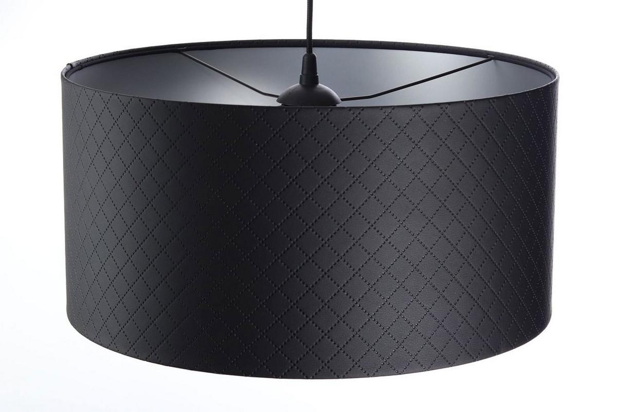 HÄNGELEUCHTE Schwarz 50/25 cm - Silberfarben/Schwarz, Kunststoff (50/0.8/25cm) - ONZENO