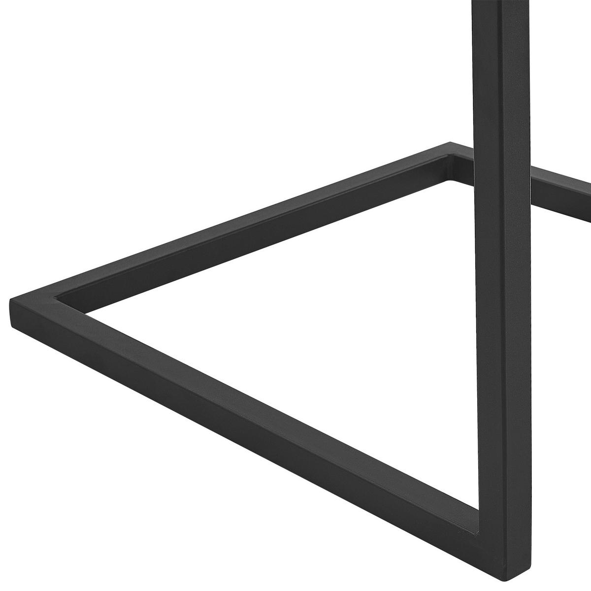 ESSZIMMERSTUHL 2er-Set Kunstleder Braun Brandol - Braun, Textil/Metall (52/87/54cm) - Beliani