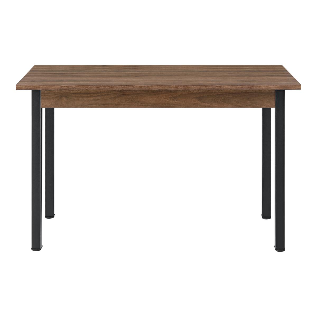ESSTISCH Den Haag - Walnussfarben, Holzwerkstoff/Metall (60/120/75cm) - [en.casa]