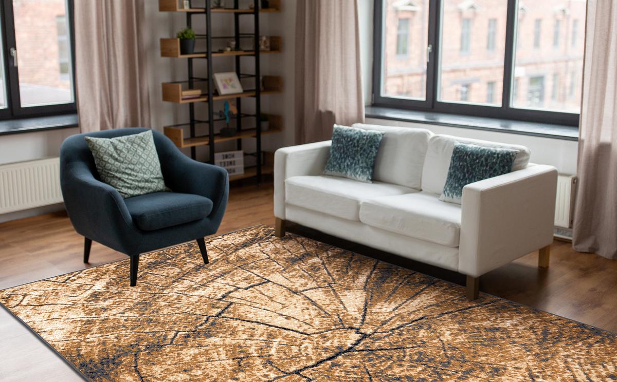 TEPPICH MORAD 200/300 cm - Goldfarben, Textil (200/300cm) - rugsX