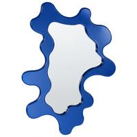 WANDSPIEGEL 59/80 cm Blau Roscoff - Blau, Holzwerkstoff (59/80/4cm) - Beliani