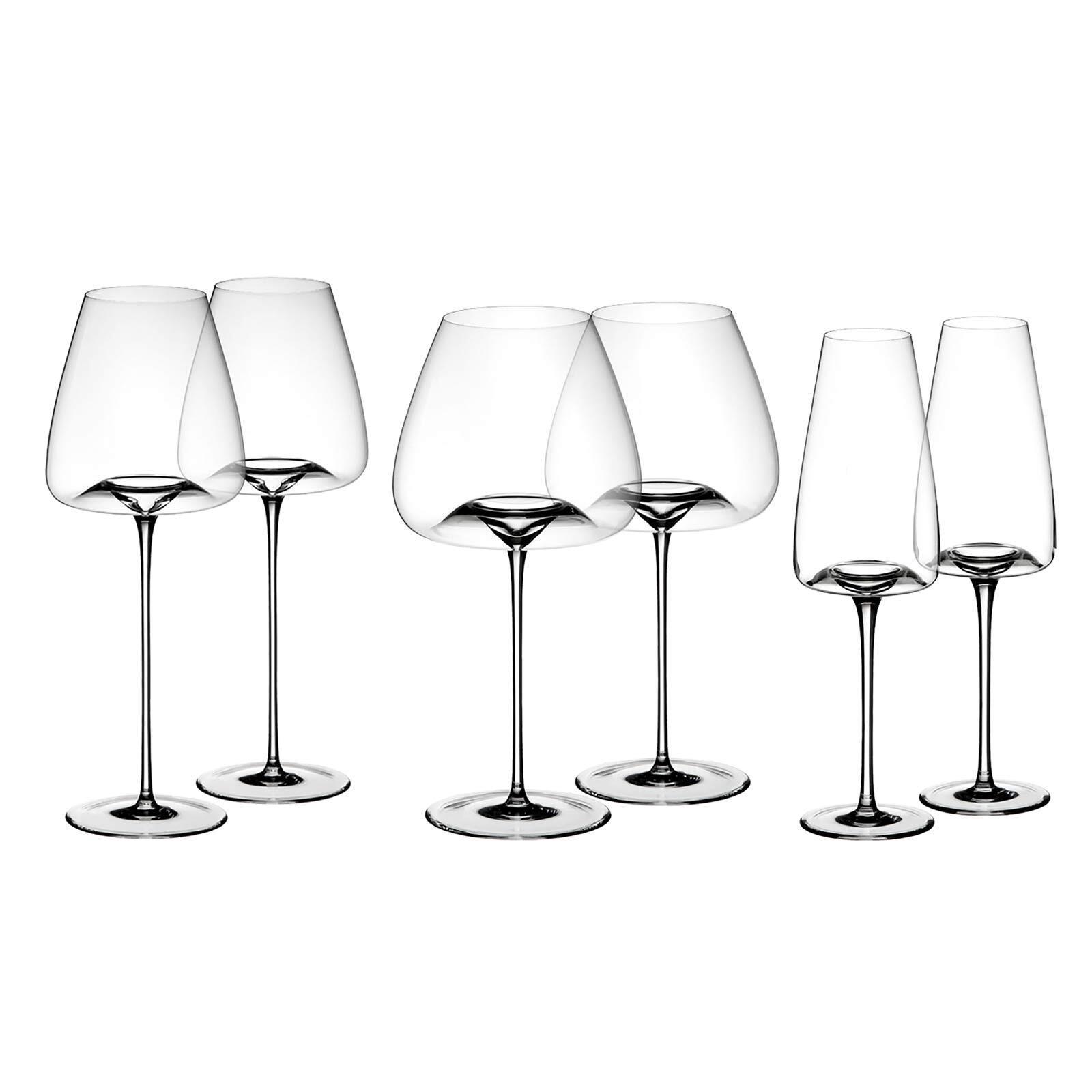 WEINGLÄSER Vision transparent 6-tlg. - Transparent, Glas - Zieher
