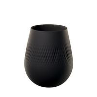 VASE Manufacture Collier Noir 14 cm - Schwarz, Keramik (14cm) - Villeroy & Boch