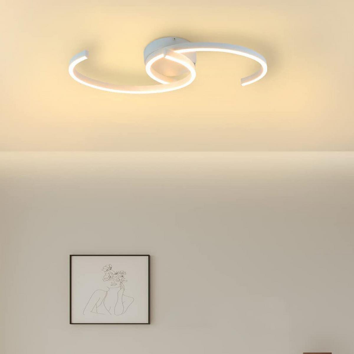 LED-DECKENLEUCHTE Oliver 60/16/9 cm - Weiß, Metall (60/16/8cm) - ZMH