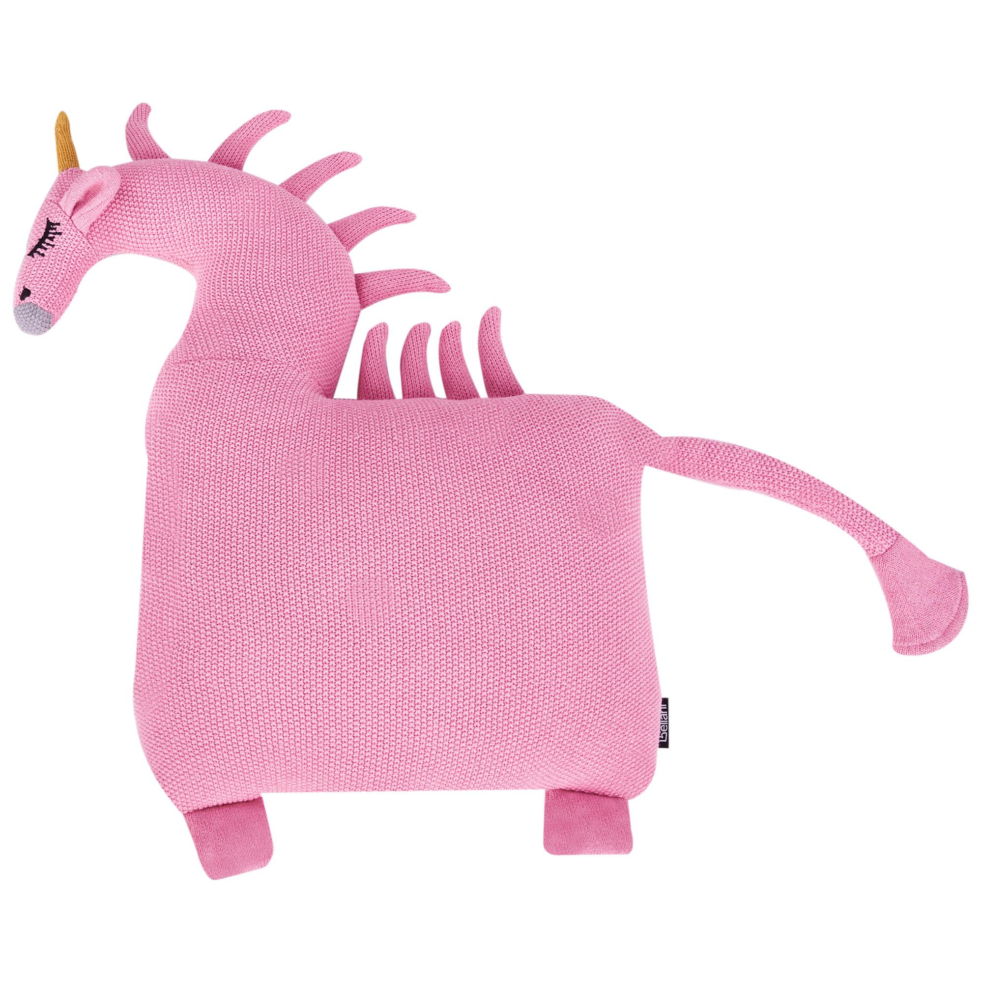DEKOKISSEN 2er-Set Rosa 45/45 cm Lammi - Pink/Gelb, Naturmaterialien (45/45cm) - Beliani