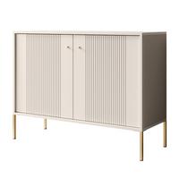 KOMMODE VIVALDI 2D mit geriffelten Fronten - Kaschmir, Holzwerkstoff (105/79/39cm) - Lookway