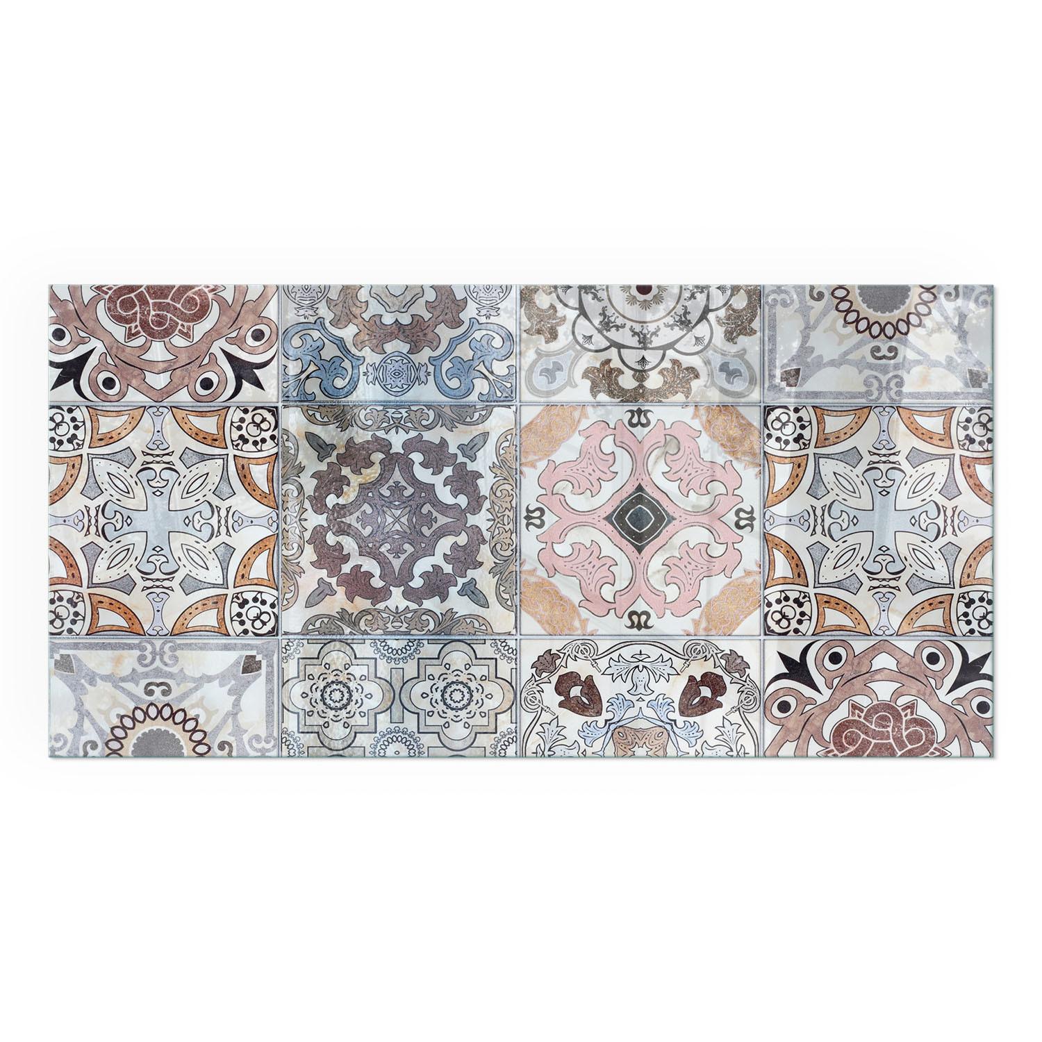 GLASPLATTE für Kamin 100x50 cm - Grau, Glas (100/50/0.4cm) - TULUP