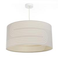 HÄNGELEUCHTE Beige 50/95 cm - Beige, Kunststoff (25/0.6/95cm) - ONZENO