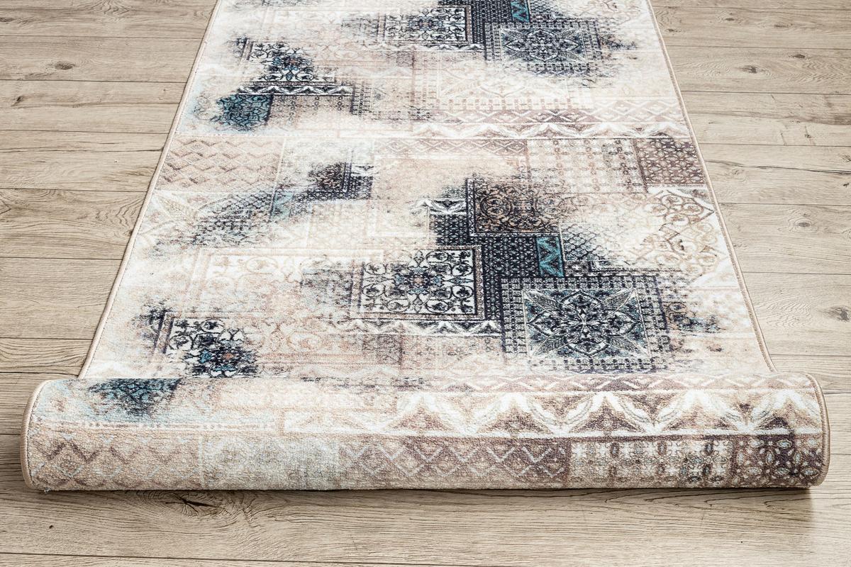 LÄUFER Antirutsch PATCHWORK 67/120 cm - Beige, Textil (67/120cm) - rugsX