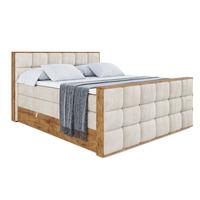 BOXSPRINGBETT mit Matratze H3|H4 und Lattenrost - LOLLI2-Z KING-120x200 - Beige Casablanca - Beige, Holzwerkstoff (120/200cm) - ALTDECOR