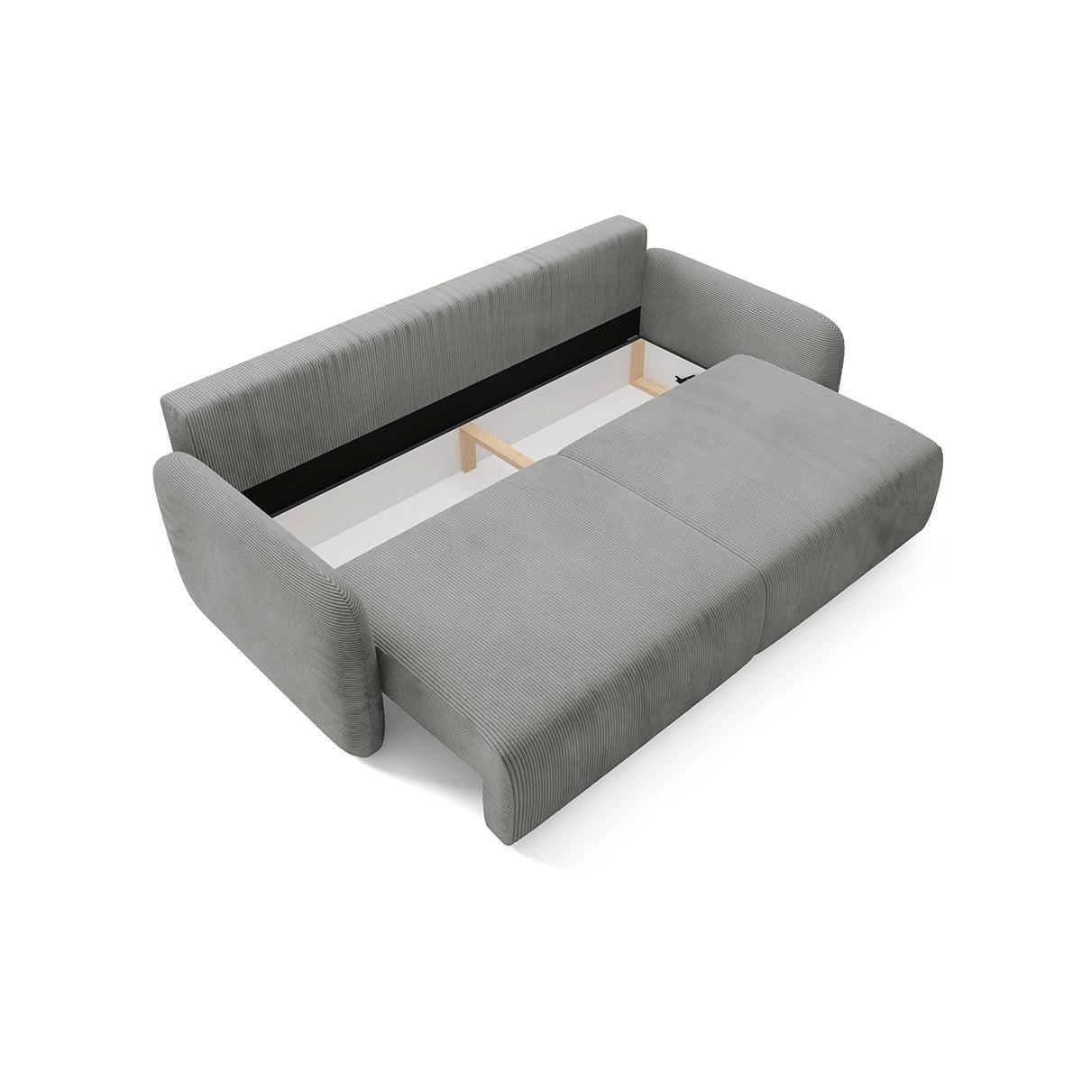 SOFA Dora 3 Sitzplätze Hellgrau - Grau, Holz (233/92/110cm) - Petits-meubles