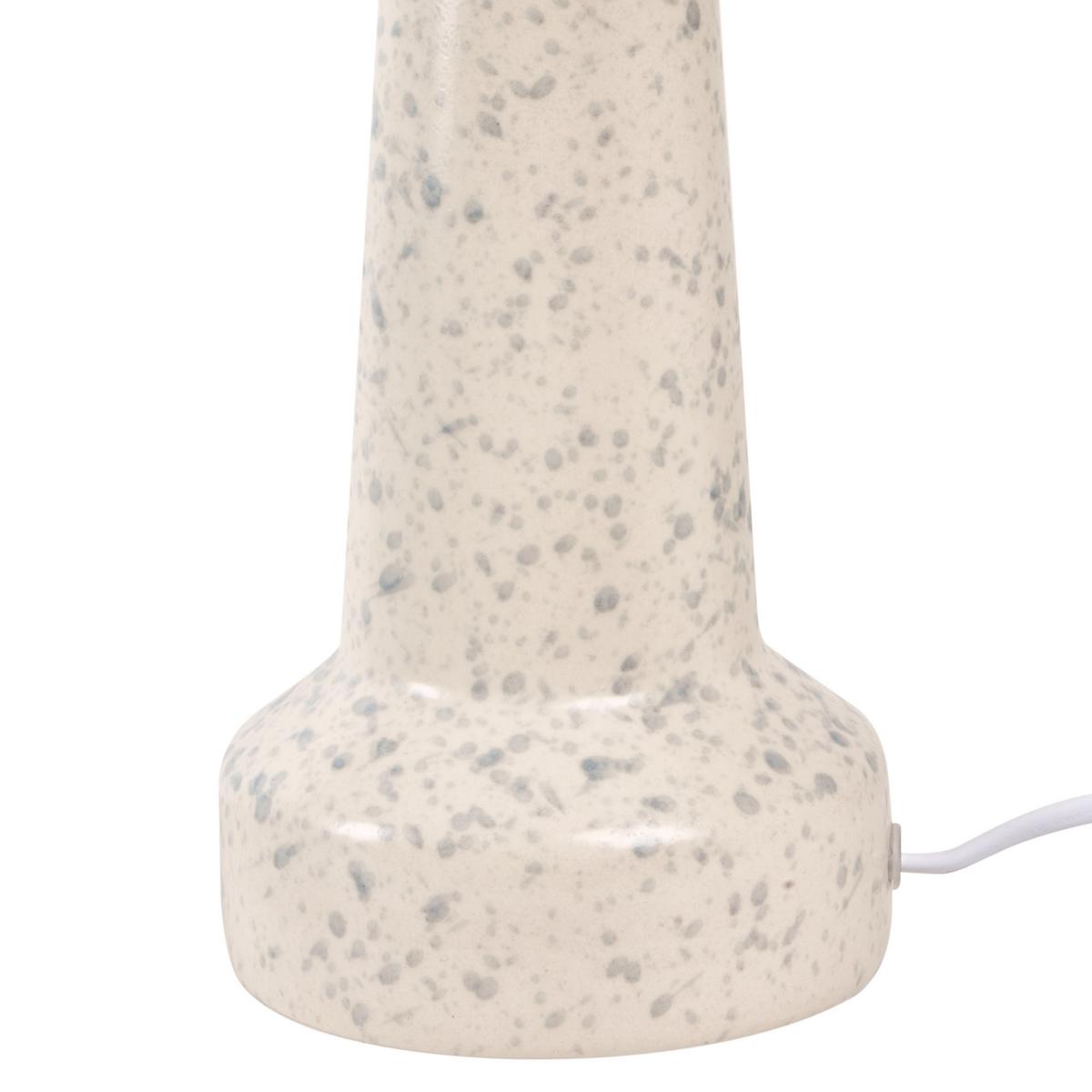 TISCHLAMPE Keramik Hellbeige Humuya - Blau/Beige, Keramik (28/28/50cm) - Beliani