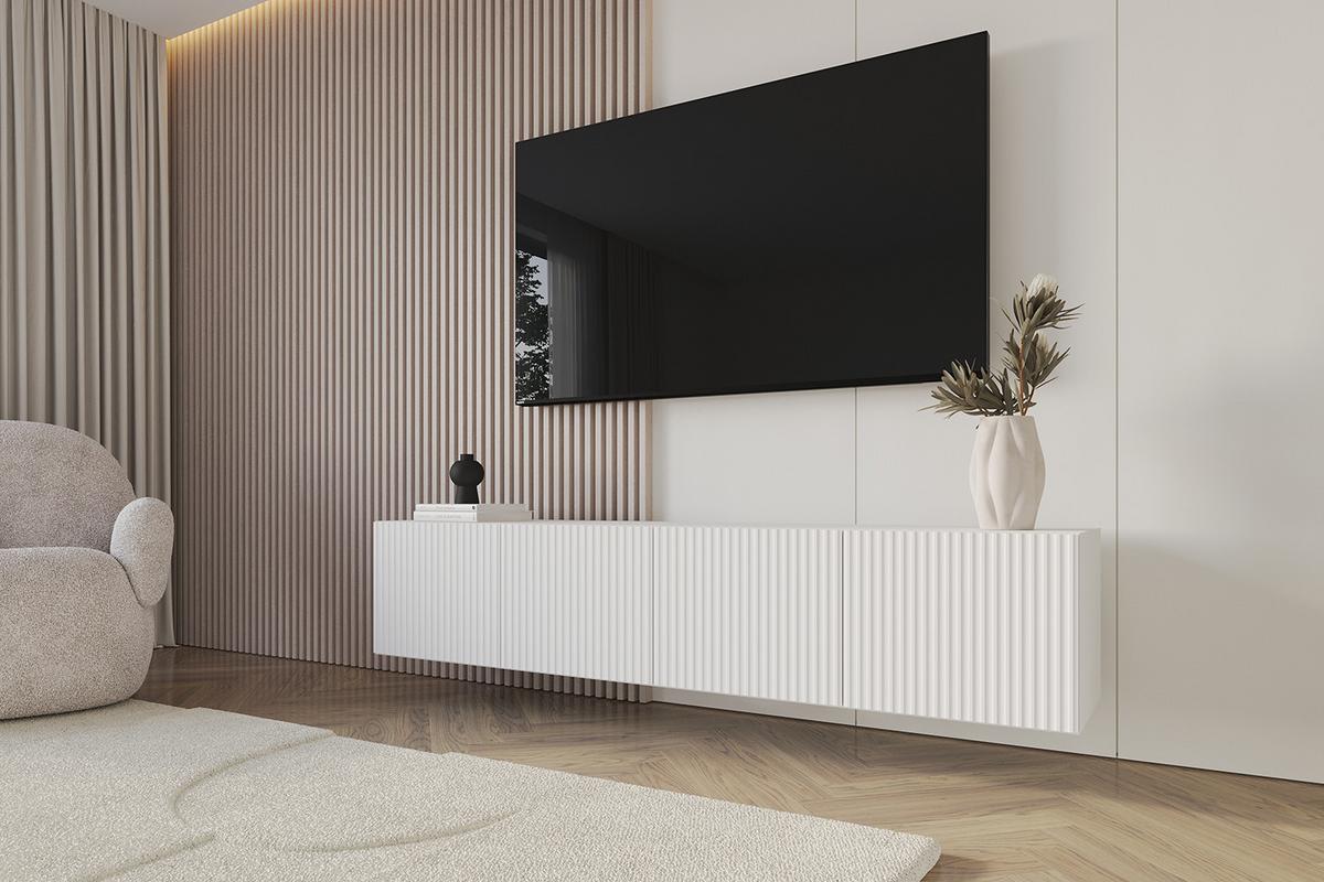 LOWBOARD NOA-2-W 2x100x40x40 cm - Weiß - Weiß, Holzwerkstoff (200/40/40cm) - ALTDECOR