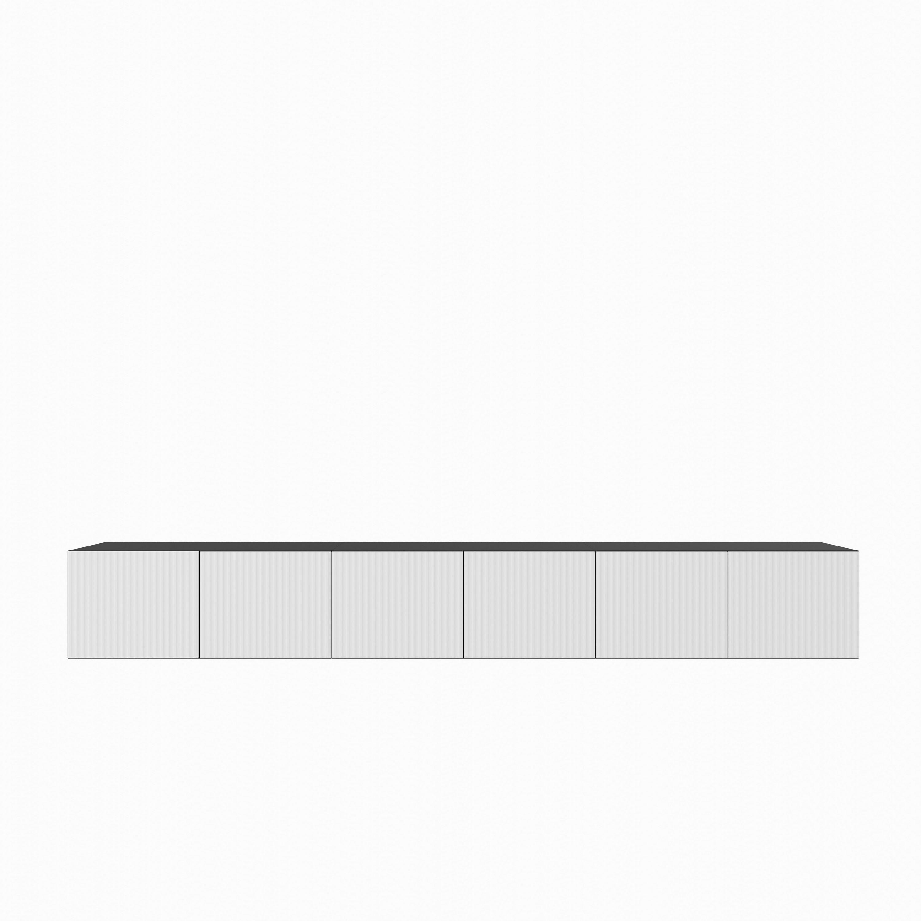 LOWBOARD VAREN 300/41/40 cm, Hängender TV-Schrank Anthrazit / Weiß - Anthrazit/Weiß, Holzwerkstoff (300/41/40cm) - MASSENO