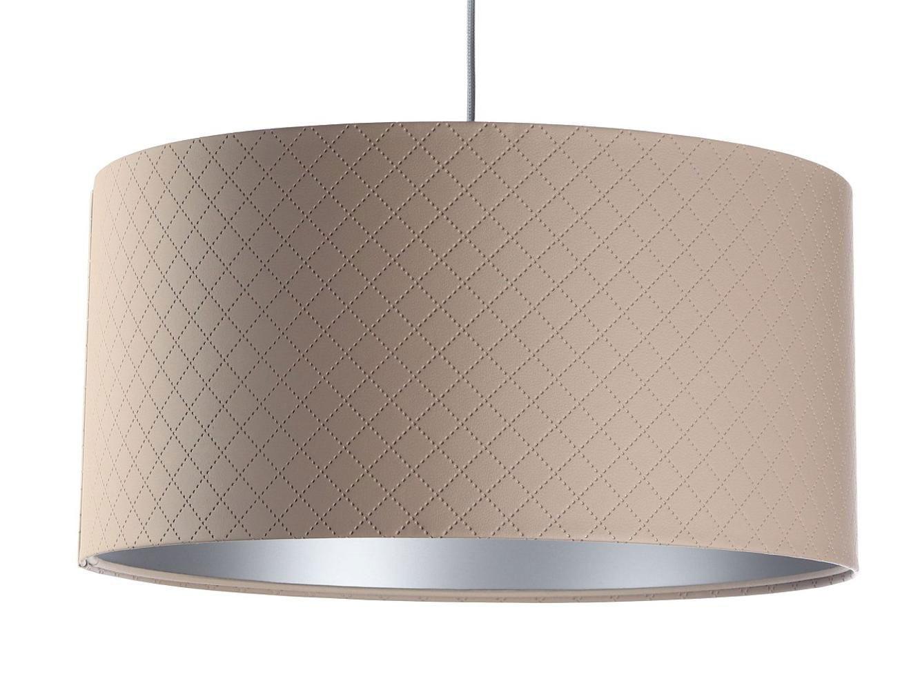 HÄNGELEUCHTE Silber 50/25 cm - Beige/Silberfarben, Kunststoff (50/0.8/25cm) - ONZENO