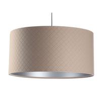 HÄNGELEUCHTE Silber 60/30 cm - Beige/Silberfarben, Kunststoff (60/1.1/30cm) - ONZENO