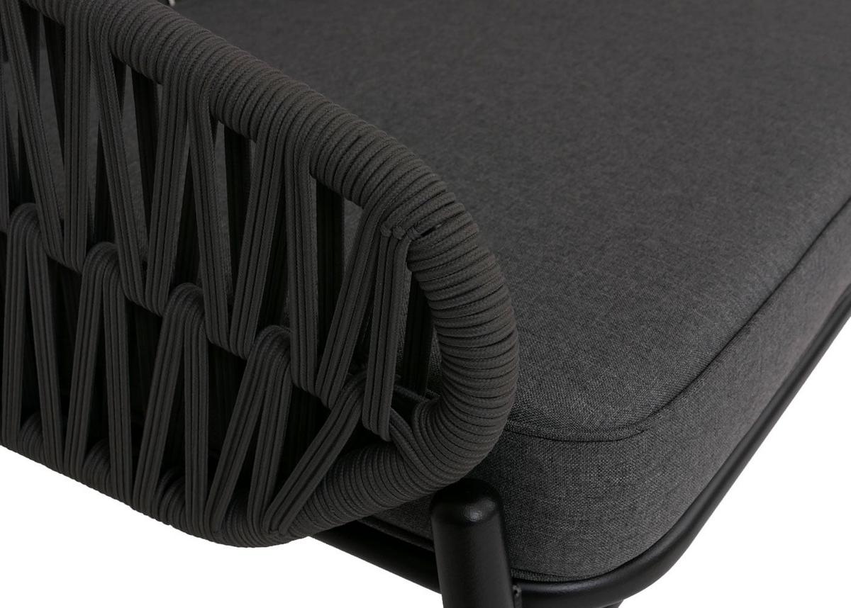 GARTENBANK Anthrazit - Anthrazit, Metall (116/83/65cm) - MCW
