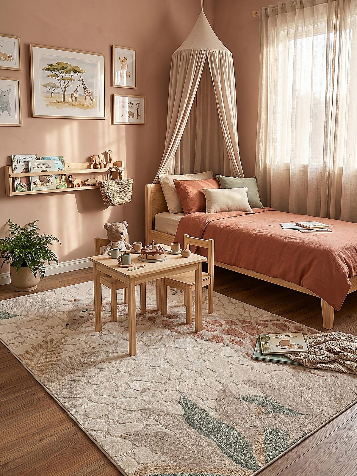 KINDERTEPPICH Kurzflor VELT Polypropylen Creme 140 x 200 cm - Beige, Textil (140/200cm) - KADIMA DESIGN