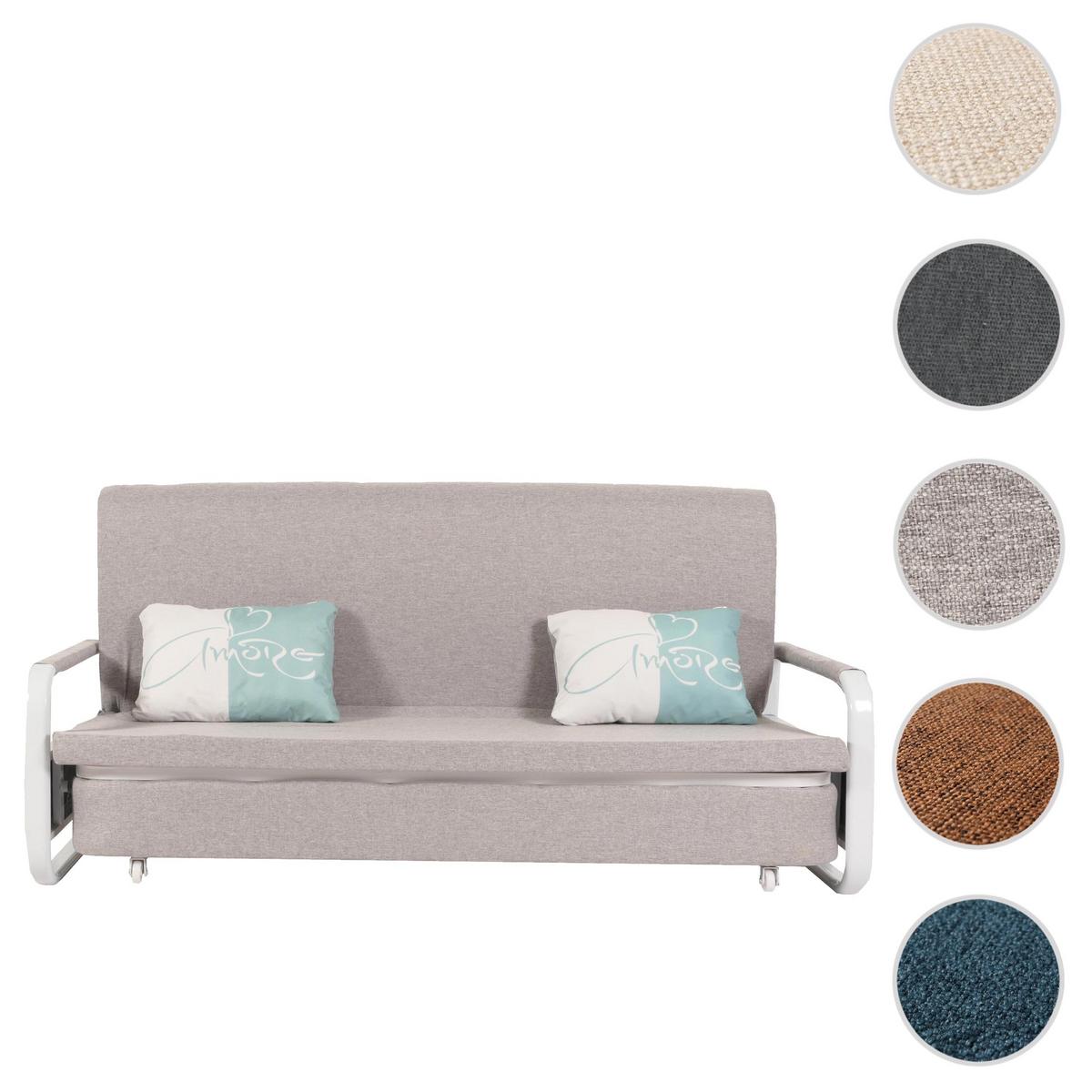 SCHLAFSOFA Grau - Hellgrau/Grau, Textil (190/71/185cm) - MCW