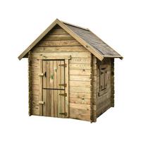 KINDERSPIELHAUS sophie Braun - Braun, Holz (120/159/120cm) - Habitat Garten